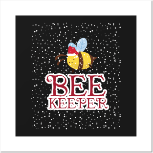 Bee Keeper Christmas Edition Bumble Bees Awareness Posters and Art